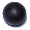 Midwest Fastener #10-24 x 1-1/4" Black Plastic Coarse Thread Ball Knobs 4PK 78061